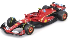 Formulės 1 bolido modelis Ferrari SF-24 1:43 su lenktynininku Carlosu Sainzu dovaninėje dėžutėje