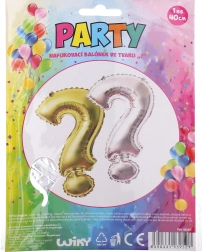 Pripučiamas klaustuko formos balionas 40 cm