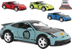 Kinsmart Porsche 911 ralio livery – metalinis modelis su pull-back (13 cm)