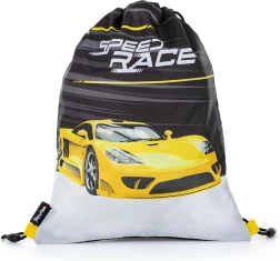 Maišelis sportinei aprangai su automobilio motyvu
