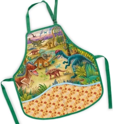 Children's apron for art class dinosaurs 50 × 55 cm - 1 piece