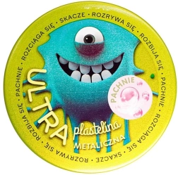 Ultra plastilinas tamsiai žalias metalinis su kramtomosios gumos kvapu