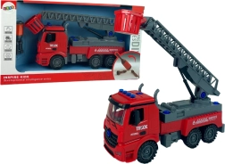 Konstruktoriaus gaisrinis automobilis – raudonas DIY su atsuktuvu