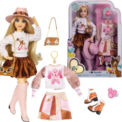 Disney ILY 4Ever madinga lėlė su Bambi motyvu ir priedų rinkiniu 30 cm