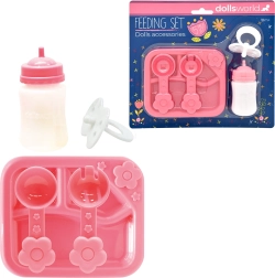 Dolls World lėlių priedų rinkinys – maitinimui ir priežiūrai