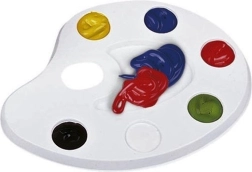 Plastikinė tapybos paletė 6 spalvoms ASTRA