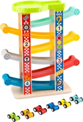 Tooky Toy spalvingas automobilių nusileidimo takas