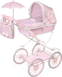 Sulankstomas lėlių vežimėlis su rankine ir priedais Sophie 81 cm