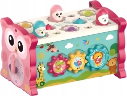 CHIPOLINO Motorinė dėlionė 8in1 Pelėda Rožinė