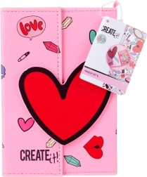 Mini kosmetinė dirbtinės odos pakuotė su magnetiniu užsegimu