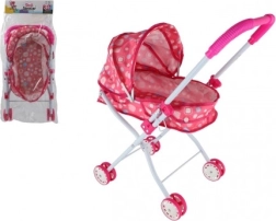 Gilus lėlių vežimėlis – audininis, lengvas ir sulankstomas