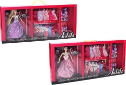 Lėlė su spinta ir madingais aksesuarais