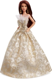 Barbie kalėdinė lėlė rudaplaukė 2025