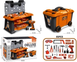 Dirbtuvių rinkinys mažiesiems meistriukams lagamine su ratukais