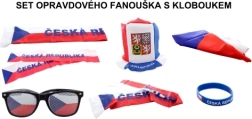 Czech Republic Fan Set with Hat