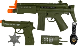 Karinis rinkinys su automatu su šviesos ir garso efektais