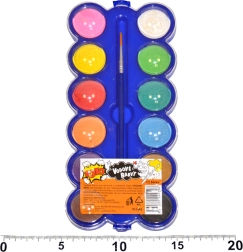 Akvareliniai dažai su teptuku, 12 vnt.