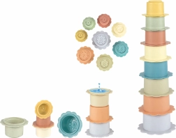 Krautų puodelių bokštas Gėlė - 8 vnt.