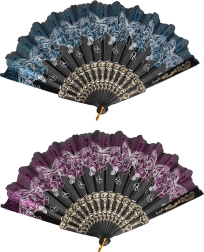 Raštuotas sulankstomas vėduoklis vaikams, 23 cm
