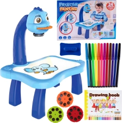 Piešimo projektorius su drakonu ant kojelių