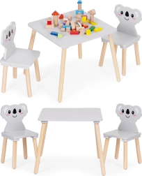 Vaikiškas staliukas ir 2 kėdės Koala ECOTOYS