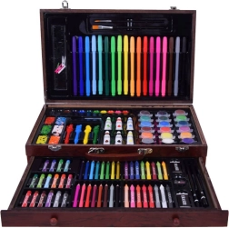 Meno rinkinys mediniame lagaminėlyje – 123 dalys