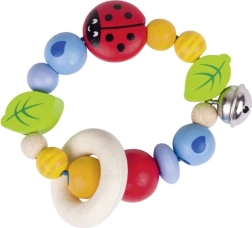 Goki lytėjimo ir motorinis žiedas Boružėlė su skambaliuku