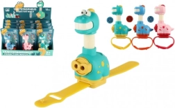 Dinosaur wrist projector for kids, plastic, 11 cm, 3 colors