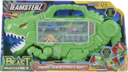 Teamsterz Beast Machines dinozauras su 4 priedais – laikymo rinkinys automobiliukams ir veiksmo žaidimams