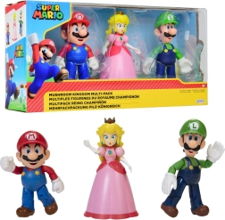 Super Mario figūrėlės Mario, Luigi ir princesė Persika 12 cm