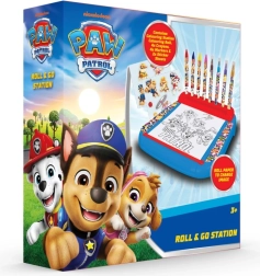 Stovas su PAW PATROL spalvinimo rulonu ir dažais