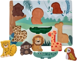 Medinė 3D dėlionė „Safari gyvūnai“