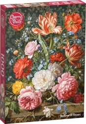 Cherry Pazzi Flower Nocturne puzzle, 1000 pieces