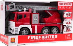 Interaktyvus gaisrinės automobilis su šviesų, garso ir vandens funkcijomis, mastelis 1:12