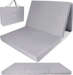 SOVO folding travel mattress gray - 1 piece