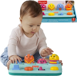 Fisher-Price aktyvus iššokantis žaislas kūdikiams – spausk, stumk ir suk