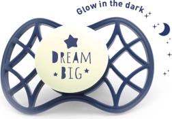 Ortodonteinis čiulptukas 6+ mėn., šviečiantis tamsoje Blue Moon