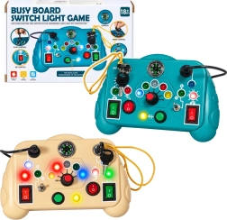 Interactive Sensory Panel for Children with 13 Activities and Lights - 1 Piece