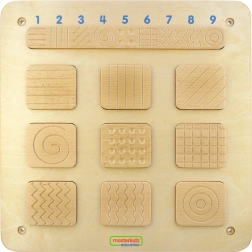 Masterkidz sensorinė sieninė lenta – tekstūrų atpažinimas