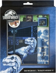 Kūrybinis užrašinių rinkinys su JURASSIC WORLD motyvu