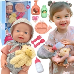 Lėlė WOOPIE ROYAL kūdikis, 36 cm, su meškiuko apranga ir maitinimo priedais