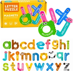 Magnetinės dėlionės – edukacinės abėcėlės raidės (26 vnt.)