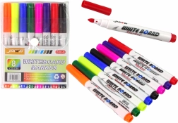 Magiški vandens flomasteriai – 8 spalvos piešimui ant vandens, stiklo ir lentų