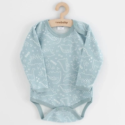 Baby bodysuit New Baby Classic II Dino mint