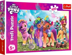 Puzzle Trefl My Little Pony Linksmi poniukai, 100 detalių