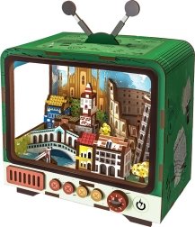 2Kids Toys 3D medinė dėlionė retro TV Venecija