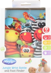 Playgro barškančios kojinytės ir apyrankės kūdikiams