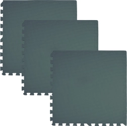 Soft floor foam play mat puzzle 180 × 60 cm, 3 pcs, dark green