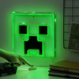 Minecraft neoninė Creeper sieninė šviesa