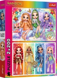 Dėlionė 2×200 – vaivorykštinės lėlės RAINBOW HIGH